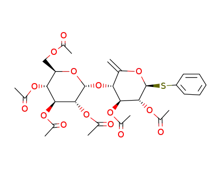 phenyl 2,3-di-O-acetyl-4-O-(2,3,4,6-tetra-O-acetyl-α-D-glucopyranosyl)-6-deoxy-1-thio-β-D-xylo-hexo-5-enopyranoside