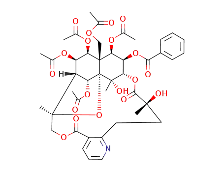 Evonimine, 8-(acetyloxy)-O2-benzoyl-O2-deacetyl-8-deoxo-26-hydroxy-, (8alpha)-