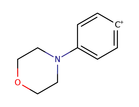 Molecular Structure of 67591-93-9 (Phenylium, 4-(4-morpholinyl)-)