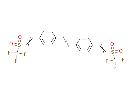 4,4'-Bis-<2-(trifluor-methansulfonyl)-vinyl>-azobenzol