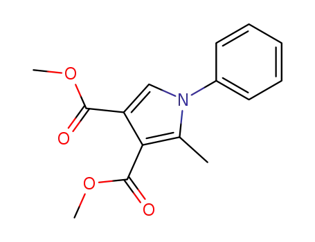 Molecular Structure of 13712-65-7 (dimethyl 2-methyl-1-phenyl-1H-pyrrole-3,4-dicarboxylate)