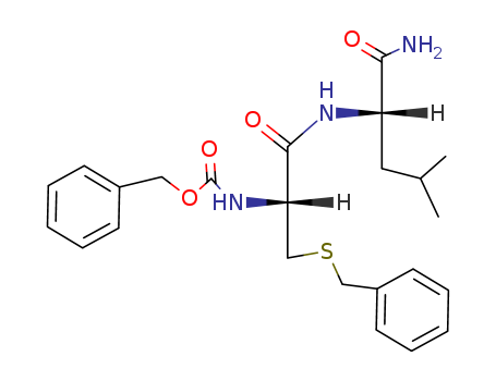 L-Leucinamide, N-[(phenylmethoxy)carbonyl]-S-(phenylmethyl)-L-cysteinyl- (9CI) cas  70497-43-7