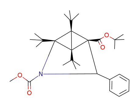 1,2,6-Tri-tert-butyl-4-phenyl-3-azatricyclo<3.1.0.0<sup>2,6</sup>>hexan-3,5-dicarbonsaeure-3-methylester-5-tert-butylester
