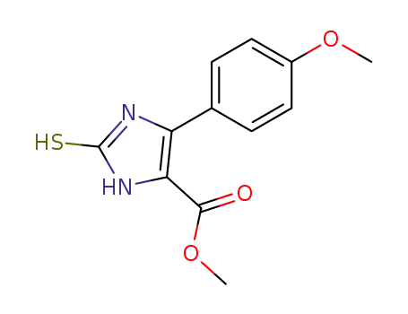 Molecular Structure of 93103-06-1 (1H-Imidazole-4-carboxylic acid,
2,3-dihydro-5-(4-methoxyphenyl)-2-thioxo-, methyl ester)