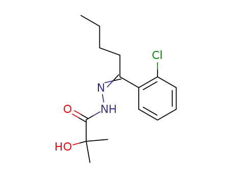 (E)-2-Hydroxy-2-methylpropanoic acid (1-(2-chlorophenyl)pentylidene)hydrazide