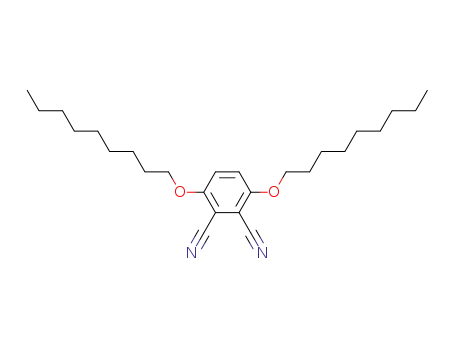 Molecular Structure of 116453-84-0 (1,2-Benzenedicarbonitrile, 3,6-bis(nonyloxy)-)