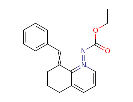 Molecular Structure of 111113-91-8 (8-Benzyliden-5,6,7,8-tetrahydrochinolinium-1-(ethoxycarbonylaminid))