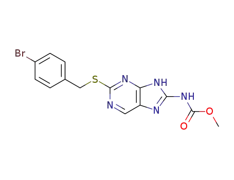 [2-(4-Bromo-benzylsulfanyl)-9H-purin-8-yl]-carbamic acid methyl ester