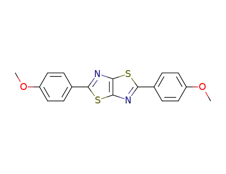 Molecular Structure of 74008-14-3 (2,5-bis(4-methoxyphenyl)[1,3]thiazolo[5,4-d][1,3]thiazole)
