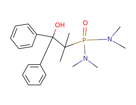 Molecular Structure of 22084-58-8 (<2.2-Diphenyl-2-hydroxy-1.1-dimethyl-aethan>-phosphonsaeure-bis-(dimethylamid))