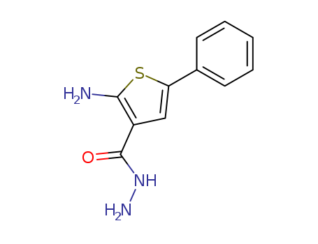 3-Thiophenecarboxylicacid, 2-amino-5-phenyl-, hydrazide
