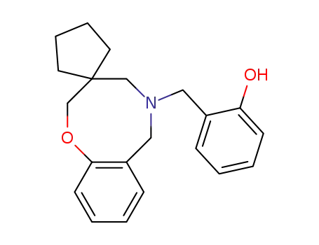 spiro-<3,4,5,6-tetrahydro-5-(o-hydroxybenzyl)-2H-1,5-benzoxazocine-3,1'-cyclopentane>