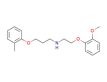Molecular Structure of 3258-42-2 (N-<2-(2-Methoxy-phenoxy)-aethyl>-3-(2-methyl-phenoxy)-propylamin)
