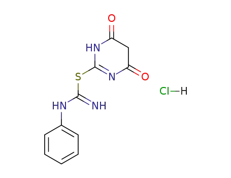 Carbamimidothioic acid, phenyl-,1,4,5,6-tetrahydro-4,6-dioxo-2-pyrimidinyl ester, monohydrochloride