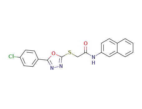 2-[5-(4-Chloro-phenyl)-[1,3,4]oxadiazol-2-ylsulfanyl]-N-naphthalen-2-yl-acetamide
