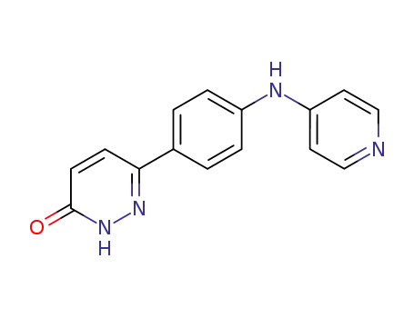 3(2H)-Pyridazinone, 6-(4-(4-pyridinylamino)phenyl)-