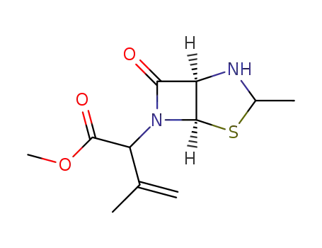 3-Methyl-2-((1R,5R)-3-methyl-7-oxo-4-thia-2,6-diaza-bicyclo[3.2.0]hept-6-yl)-but-3-enoic acid methyl ester