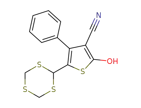 2-Hydroxy-3-cyan-4-phenyl-5-(2-trithianyl)-thiophen