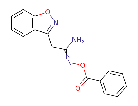 2-benzo[<i>d</i>]isoxazol-3-yl-<i>N</i>-benzoyloxy-acetamidine