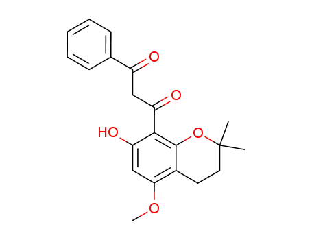 1-(7-Hydroxy-5-methoxy-2,2-dimethyl-chroman-8-yl)-3-phenyl-propane-1,3-dione