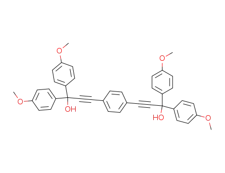 1,4-bis-[3-hydroxy-3,3-bis-(4-methoxy-phenyl)-prop-1-ynyl]-benzene