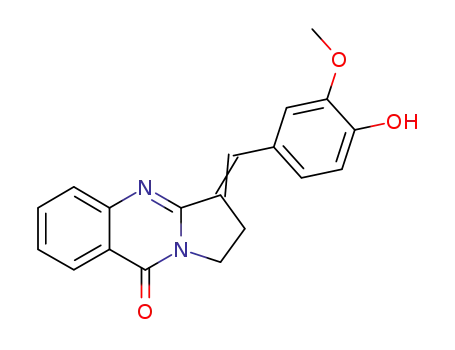 3-[1-(4-Hydroxy-3-methoxy-phenyl)-meth-(E)-ylidene]-2,3-dihydro-1H-pyrrolo[2,1-b]quinazolin-9-one