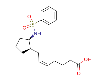 (Z)-7-((1R,2R)-2-Benzenesulfonylamino-cyclopentyl)-hept-5-enoic acid