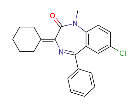 7-Chloro-3-cyclohexylidene-1-methyl-5-phenyl-1,3-dihydro-benzo[e][1,4]diazepin-2-one