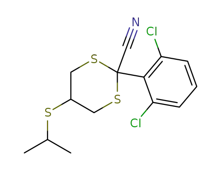 2-(2,6-Dichloro-phenyl)-5-isopropylsulfanyl-[1,3]dithiane-2-carbonitrile