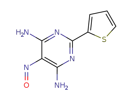 5-nitroso-2-thiophen-2-yl-pyrimidine-4,6-diamine
