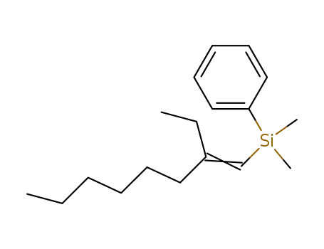 Molecular Structure of 94141-90-9 (Silane, (2-ethyl-1-octenyl)dimethylphenyl-, (E)-)