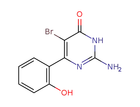 amino-2 bromo-5 (hydroxy-2 phenyl)-6 oxo-4 dihydro-3,4 pyrimidine