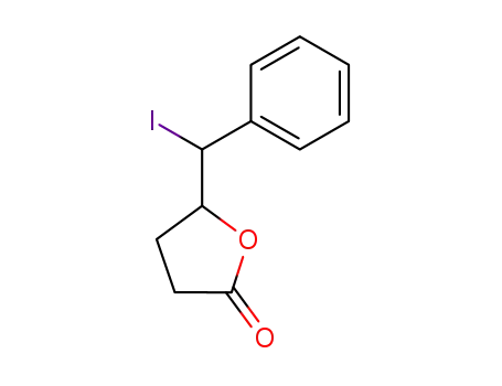 Molecular Structure of 92287-19-9 (5-(iodo-phenyl-methyl)-dihydro-furan-2-one)