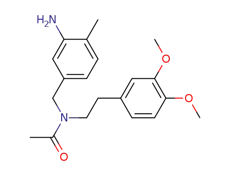 Molecular Structure of 74101-73-8 (N-(3-amino-4-methylbenzyl)-N-[2-(3,4-dimethoxyphenyl)ethyl]acetamide)