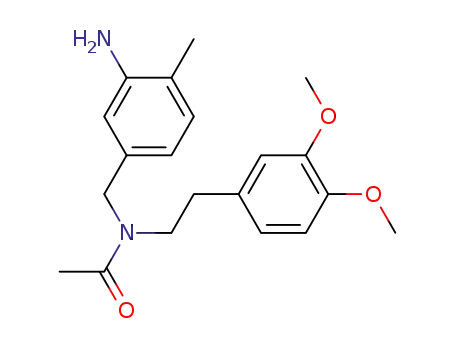 Acetamide, N-((3-amino-4-methylphenyl)methyl)-N-(2-(3,4-dimethoxyphenyl)ethyl)-, hydrate
