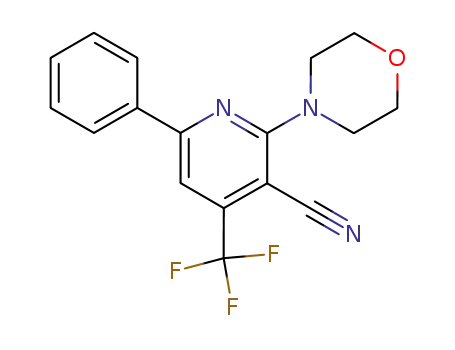 3-Pyridinecarbonitrile, 2-(4-morpholinyl)-6-phenyl-4-(trifluoromethyl)-