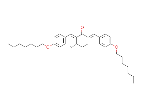 (S)-2,6-Bis-[1-(4-heptyloxy-phenyl)-meth-(E)-ylidene]-3-methyl-cyclohexanone