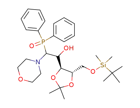 1-[(4S,5S)-5-(tert-Butyl-dimethyl-silanyloxymethyl)-2,2-dimethyl-[1,3]dioxolan-4-yl]-2-(diphenyl-phosphinoyl)-2-morpholin-4-yl-ethanol