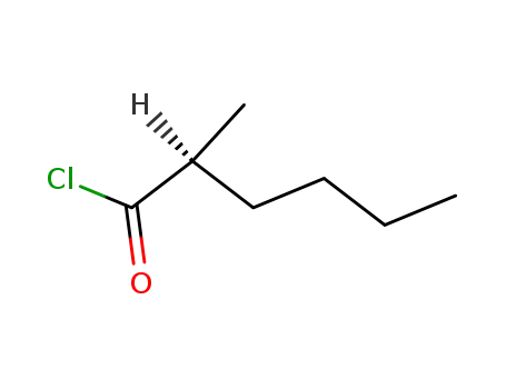 Molecular Structure of 87428-82-8 (Hexanoyl chloride, 2-methyl-, (2S)-)