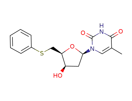 1-((2R,4R,5S)-4-Hydroxy-5-phenylsulfanylmethyl-tetrahydro-furan-2-yl)-5-methyl-1H-pyrimidine-2,4-dione