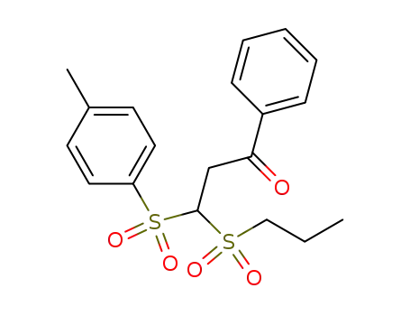 1-Phenyl-3-(propane-1-sulfonyl)-3-(toluene-4-sulfonyl)-propan-1-one