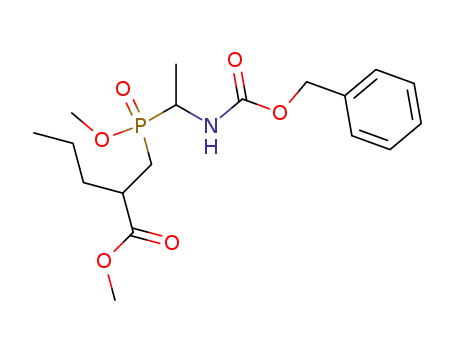 Pentanoic acid,
2-[[methoxy[1-[[(phenylmethoxy)carbonyl]amino]ethyl]phosphinyl]methyl]-
, methyl ester