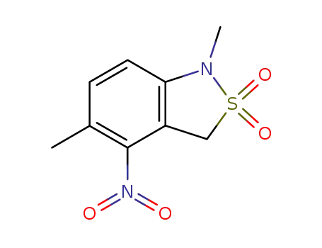 2,1-Benzisothiazole, 1,3-dihydro-1,5-dimethyl-4-nitro-, 2,2-dioxide