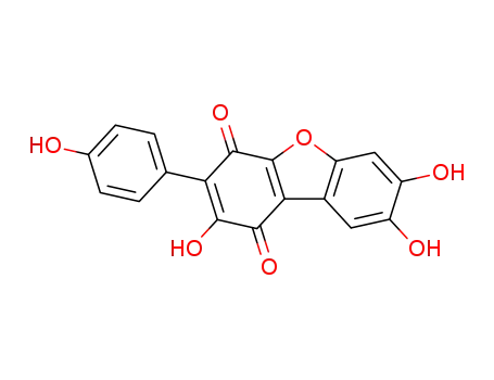1,4-Dibenzofurandione,2,7,8-trihydroxy-3-(4-hydroxyphenyl)-