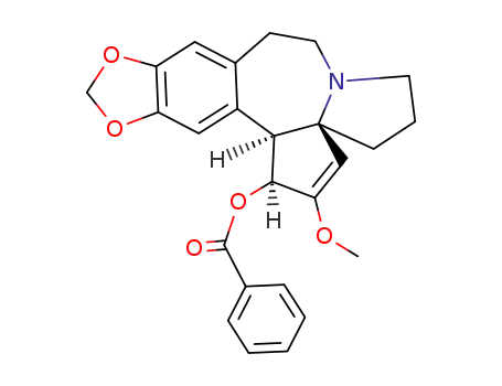 (3a<i>R</i>)-1<i>t</i>-benzoyloxy-2-methoxy-(3a<i>r</i><i>C</i><sup>4</sup>,14b<i>c</i>)-1,5,6,8,9,14b-hexahydro-4<i>H</i>-cyclopenta[<i>b</i>][1,3]dioxolo[4',5':4,5]benzo[1,2-<i>d</i>]pyrrolo[1,2-<i>a</i>]azepine