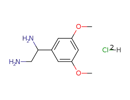 Molecular Structure of 89146-04-3 (1,2-Ethanediamine, 1-(3,5-dimethoxyphenyl)-, dihydrochloride)