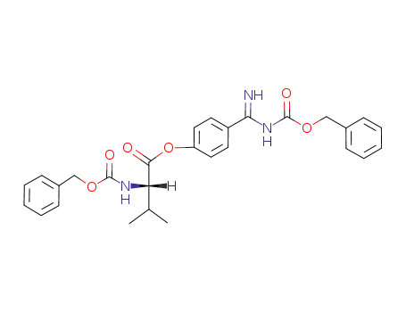 (S)-2-Benzyloxycarbonylamino-3-methyl-butyric acid 4-(benzyloxycarbonylamino-imino-methyl)-phenyl ester
