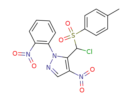 4-Nitro-1-(2-nitrophenyl)-5-(chlortosylmethyl)pyrazol