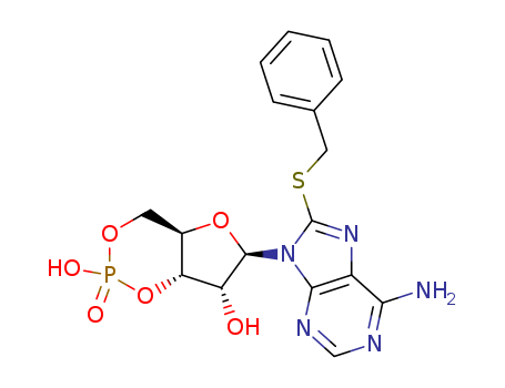 (1S,6R,8R,9R)-8-[6-amino-8-(phenylmethylsulfanyl)purin-9-yl]-3-hydroxy-3-oxo-2,4,7-trioxa-3-phosphabicyclo[4.3.0]nonan-9-ol