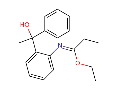 Propanimidic acid, N-[2-(1-hydroxy-1-phenylethyl)phenyl]-, ethyl ester